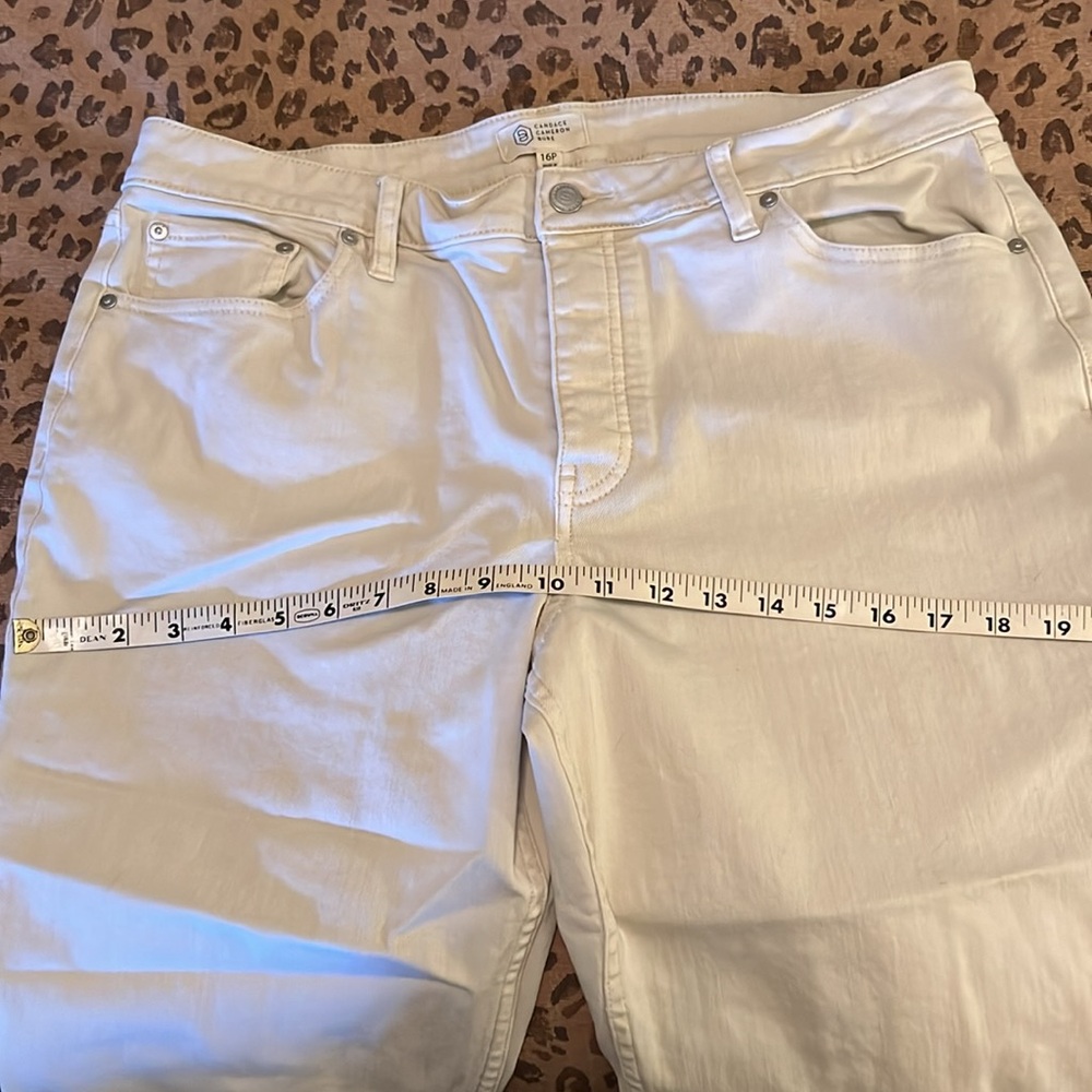 🐷🆕 Candace Cameron Bure Ecru Button Fly Jean - Picture 7 of 16